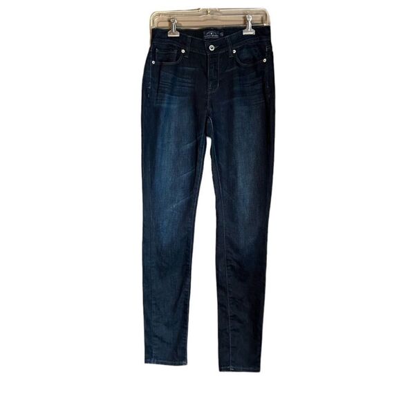 Lucky brand Brooke skinny jeans. Dark wash - Picture 1 of 15